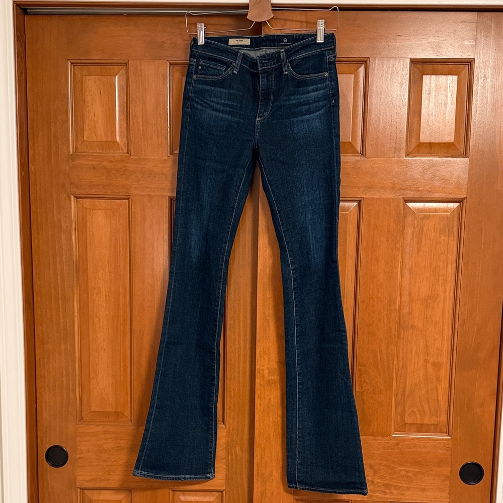 AG Adriano Goldschmied Dark Indigo Flare Jeans